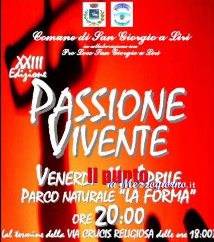 La Passione Vivente torna in scena a San Giorgio a Liri La Passione Vivente torna in scena a San Giorgio a Liri