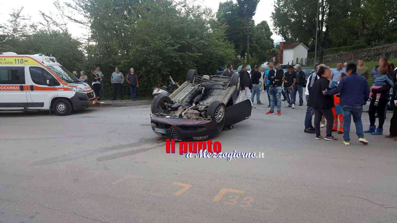 Schianto in centro a Pontecorvo, un ferito