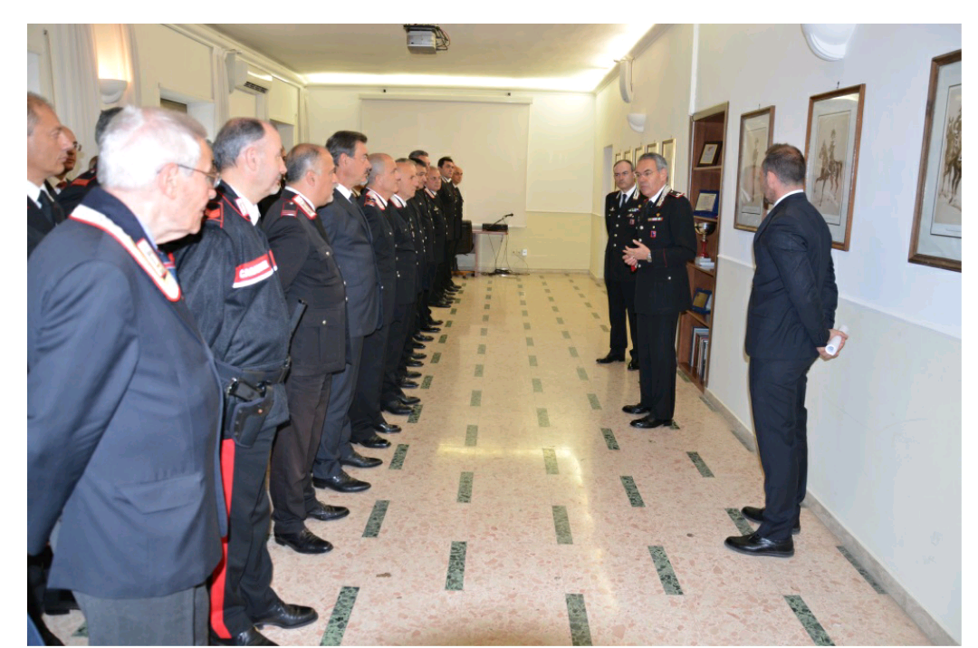 Frosinone- Visita del generale Rispoli al comando provinciale carabinieri
