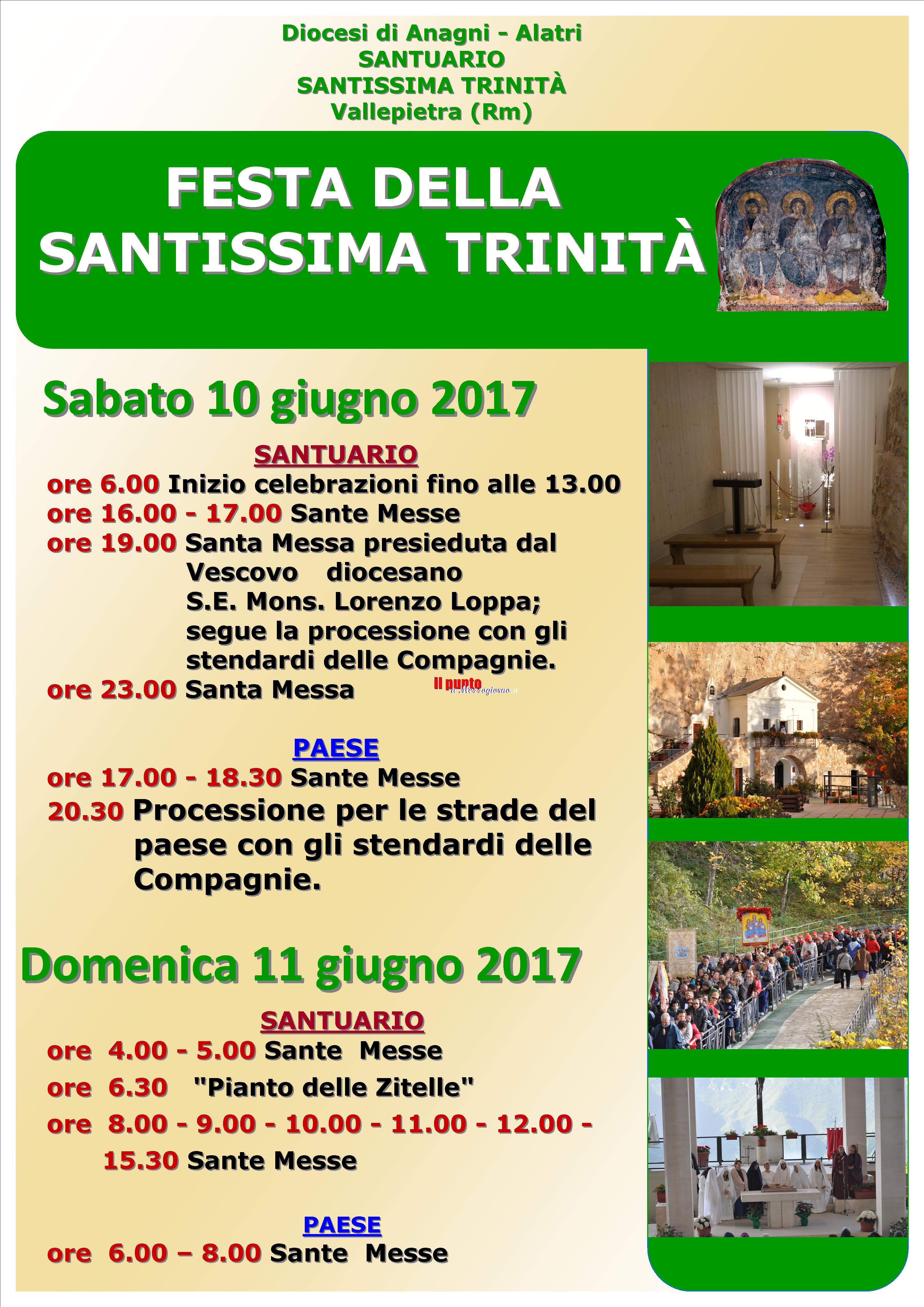 Vallepietra- Attesa per la festivitÃ  della Santissima TrinitÃ . Previsti in due giorni 30.000 fedeli