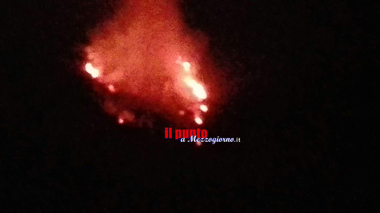 Castrocielo: Brucia la montagna vicino a Capo D’Acqua