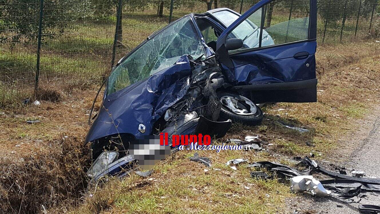 San Giorgio a Liri: Scontro tra due auto, due persone ferite