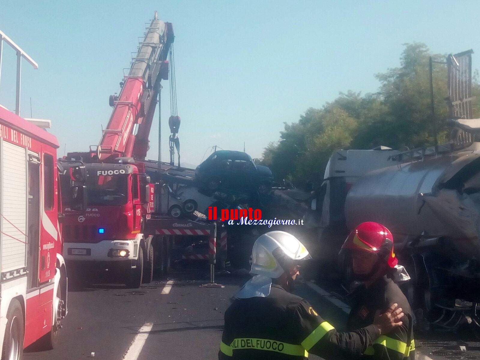 Incidente in A1 tra Pontecorvo e Cassino, bilancio pesantissimo. Due morti e tre feriti gravi