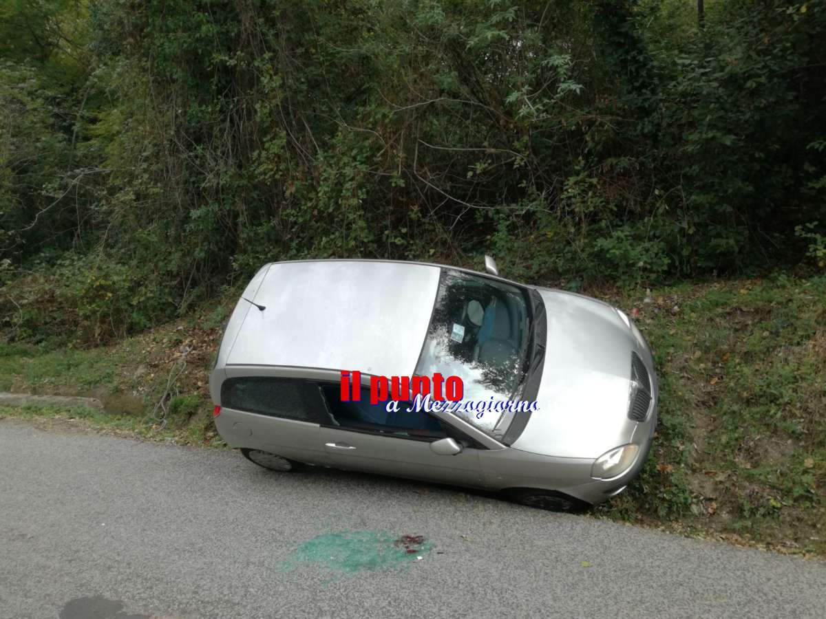 Cervaro: Incidente, Anziano perde il controllo della sua auto e finisce fuori strada