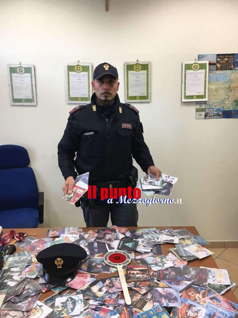 A Cassino per vendere cd e dvd Contraffatti, scatta il sequestro