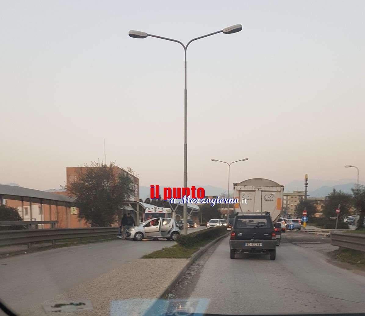 Cassino, incidente sul raccordo della superstrada di via Casilina sud
