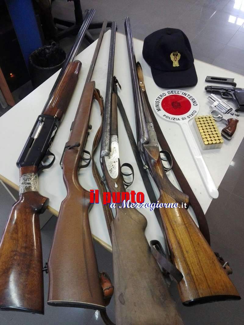 Frosinone, sequestrati altri 4 fucili e 2 pistole nel corso di controlli della Polizia