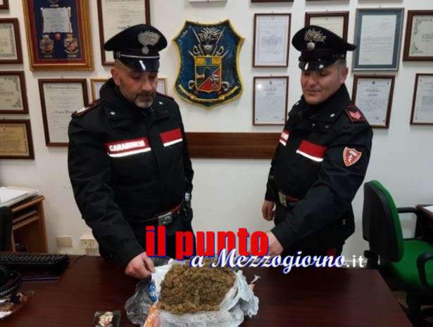 Frosinone, 39enne sorpreso alla guida con un chilo di marijuana