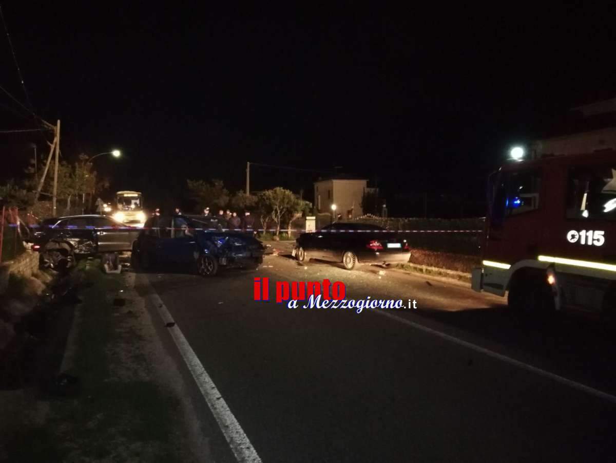Incidente ieri sera tra Cervaro e San Vittore. Tre auto coinvolte