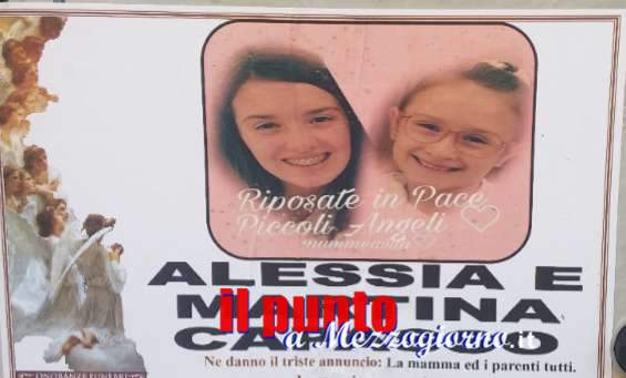 Cisterna di Latina: Questa mattina l’ultimo saluto alle piccole Alessia e Martina
