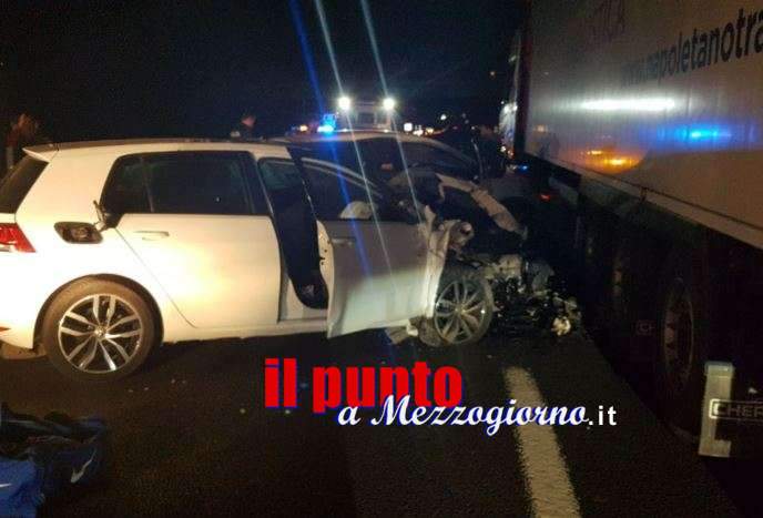 Ruba un’auto a Frosinone, ladro inseguito sull’A1 si schianta a Cassino
