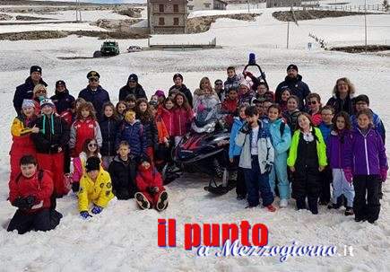 A scuola di sicurezza in montagna, carabinieri incontrano i bambini di Filettino e Serrone