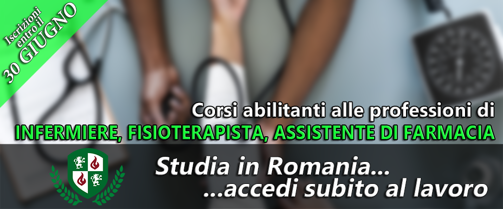 Corsi abilitanti alle professioni di Infermiere, Fisioterapista, Assistente di Farmacia. Scadenza iscrizioni 30 giugno 2018