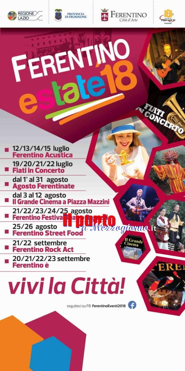 Al via gli eventi estivi di “Ferentino18”, presentato il programma