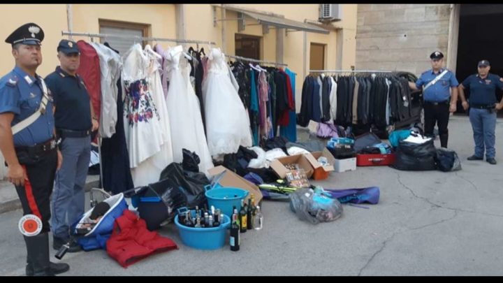 Maxi furto di abiti da sposa a Frosinone, trovato altro magazzino della refurtiva
