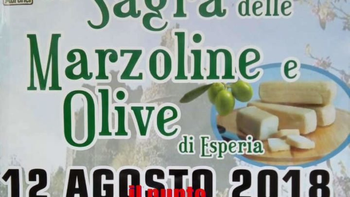 Estate, via alla 35° edizione della Sagra della Marzoline e Olive di Esperia