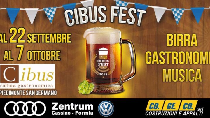 Cibus Fest: Birra, musica e atmosfera bavarese dell'”Oktober” a Piedimonte