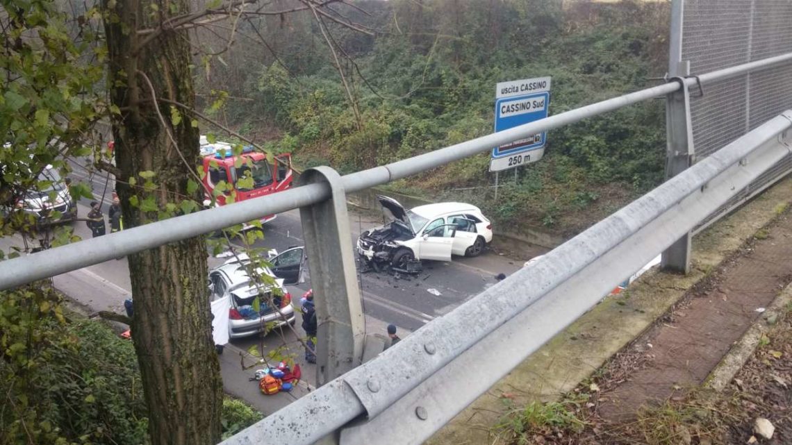 Incidente mortale a Cassino, muore mamma e feriti i due figli