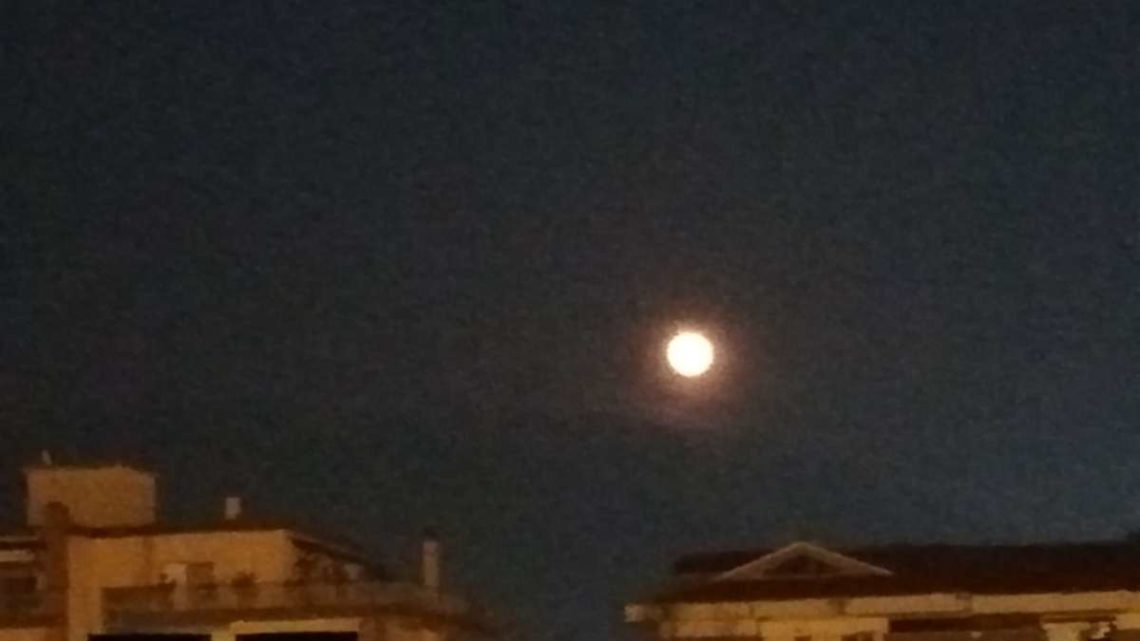 La super luna visibile anche nel cielo di Cassino