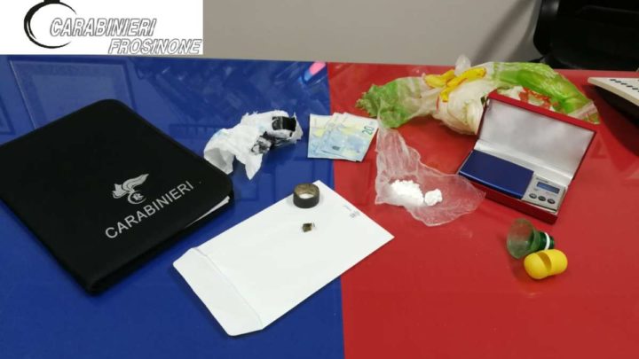 Sorpreso con la cocaina ad Alatri, arrestato 26enne di Frosinone