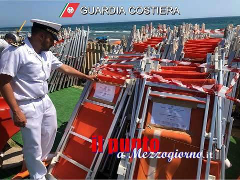 Guardia Costiera di Gaeta: contrasto all’occupazione abusiva delle spiagge. Sequestri, denunce e sanzioni