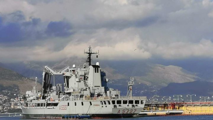 La Nave Stromboli salutata da istituzioni e vertici delle Forze dell’Ordine