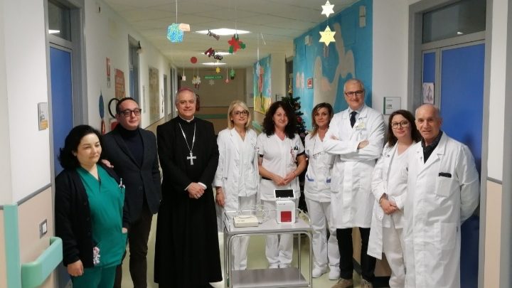 Cassino: Cosilam e Abbazia di Montecassino. Consegnato al reparto Pediatria il macchinario Cube