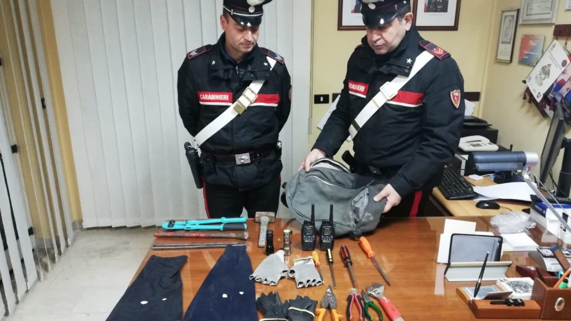 Razziatori di Capodanno nella rete dei Carabinieri, tre arresti a Sant’Elia