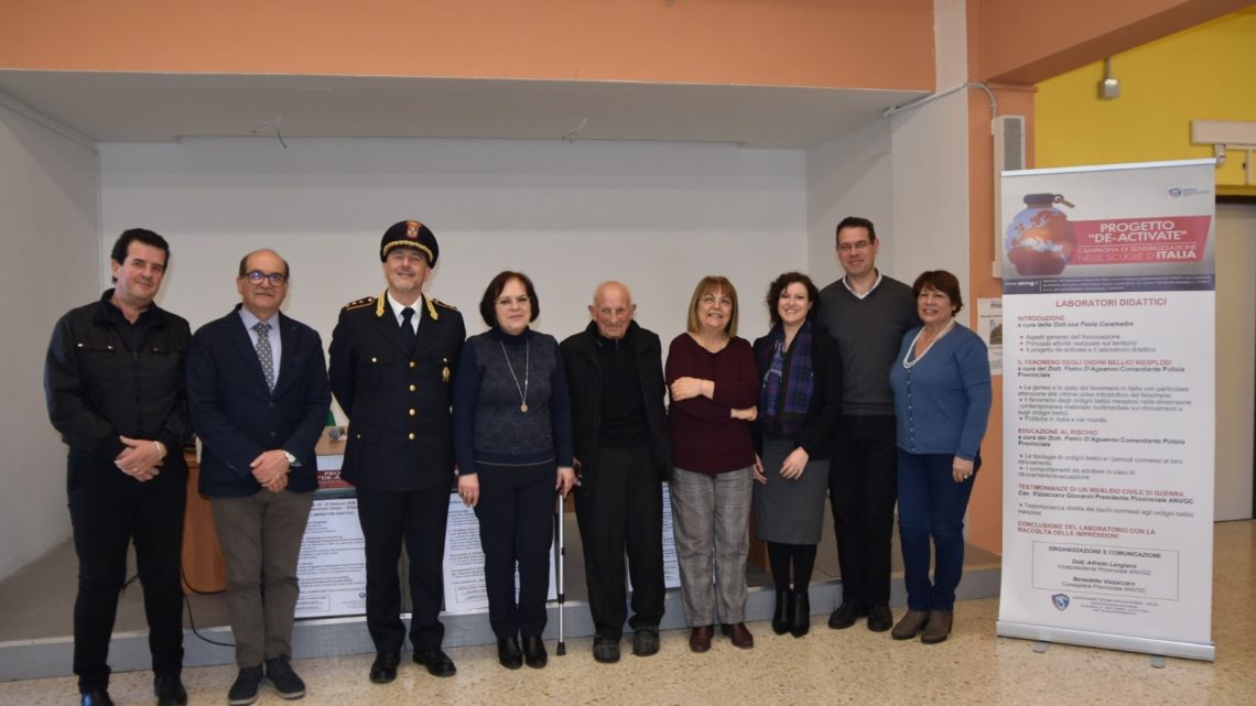 Cassino, l’Anvcg a lezione con gli studenti con il progetto De-Activate Cassino, l’Anvcg a lezione con gli studenti con il progetto De-Activate