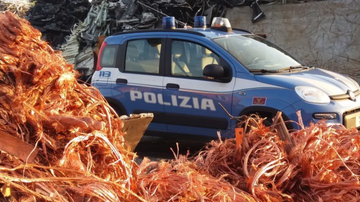 Frosinone: Polfer a caccia di rame rubato, trovati a Sora 150 chili di “oro rosso”