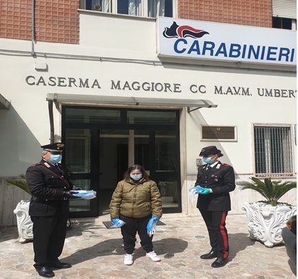 Carabinieri e Associazione Italiana Persone Down consegnano mascherine ai cittadini di Pontecorvo