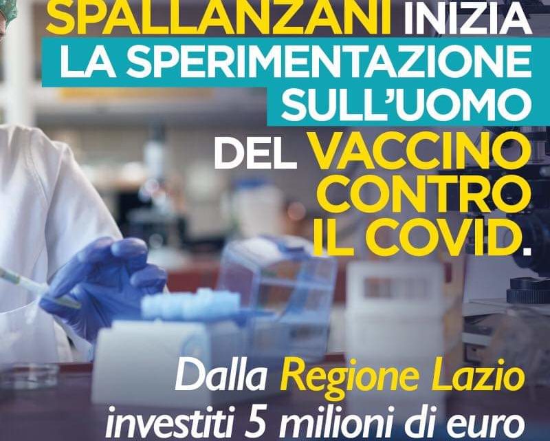 Coronavirus, da giugno lo Spallanzani sperimenterà vaccino sull’uomo