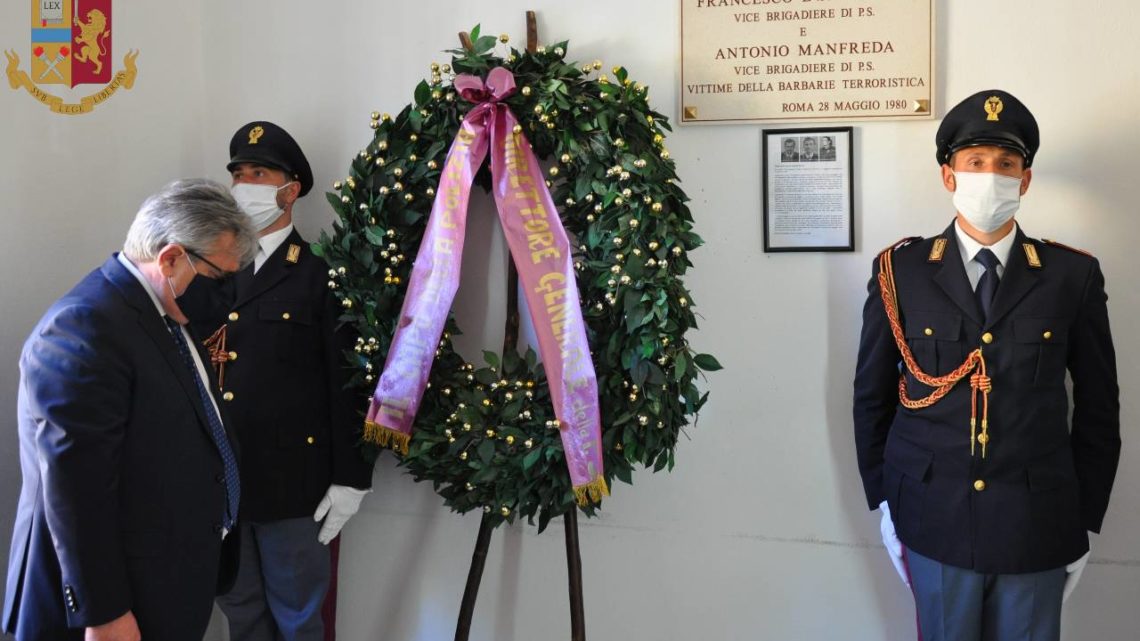 40esimo anniversario dell’uccisione dell’appuntato Francesco Evangelista, vittima di un commando terrorista dei Nar