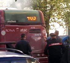 Fumo sul Bus di linea a Roma, paura per un pontecorvese