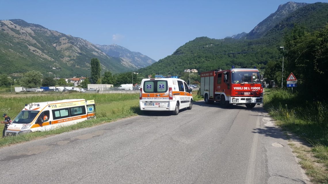 Sant’Elia Fiumerapido – Incidente stradale all’Olivella, ferito un 60enne