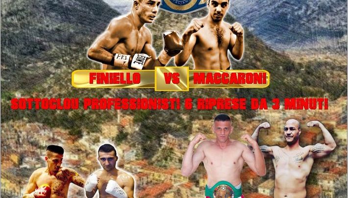 Boxe, a Sora il Campionato Italiano pesi leggeri Finiello – Maccaroni