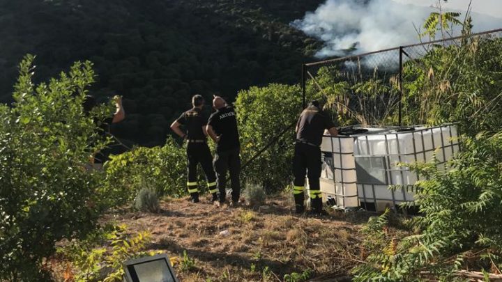 Incendio nel Parco Regionale di Montecassino