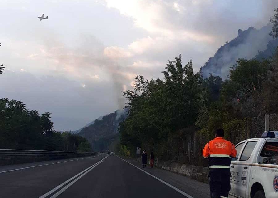 Incendi boschivi, fiamme tra Casalucense e Belmonte Castello