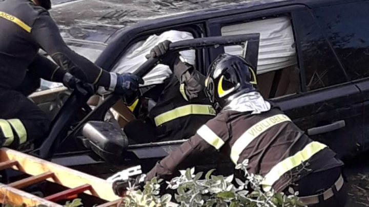Incidente sull’Appia a Pontinia, due auto incidente