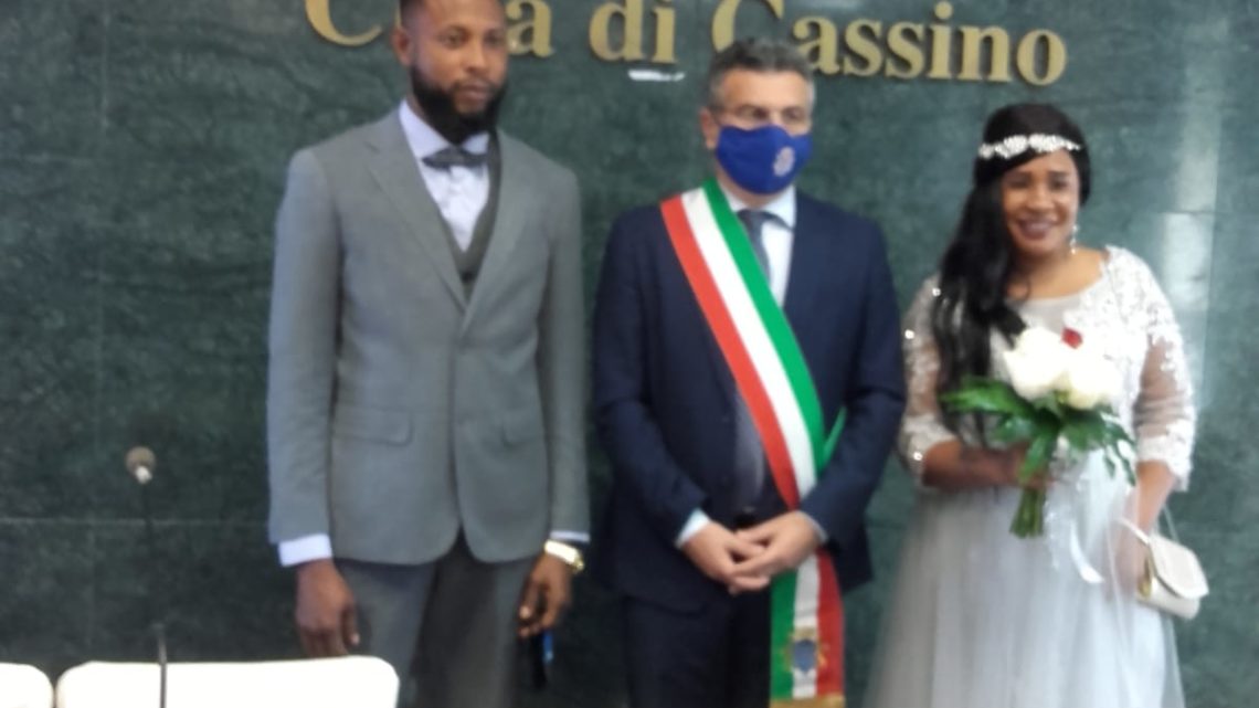 Dalla Nigeria a Cassino si sposano in Comune