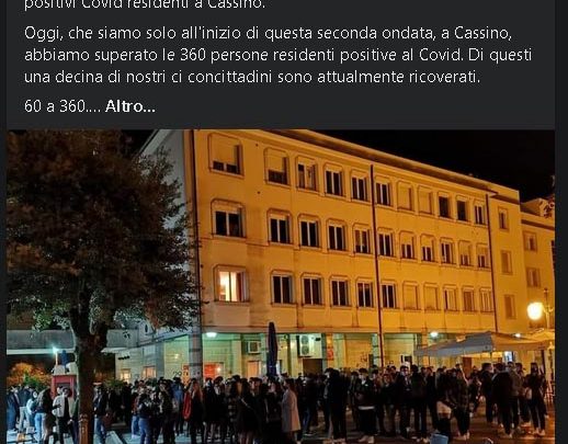 Assembramenti in centro a Cassino, l’ira del sindaco che invoca l’esercito