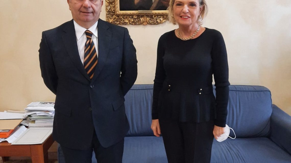 Gli auguri dell’ambasciatrice polacca Anna Maria Anders in visita a Cassino