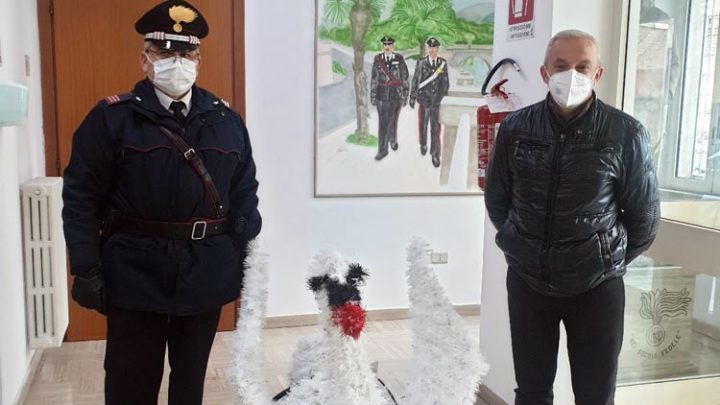 Rubano luminaria a forma di cigno, denunciati due 23enni a Pontecorvo