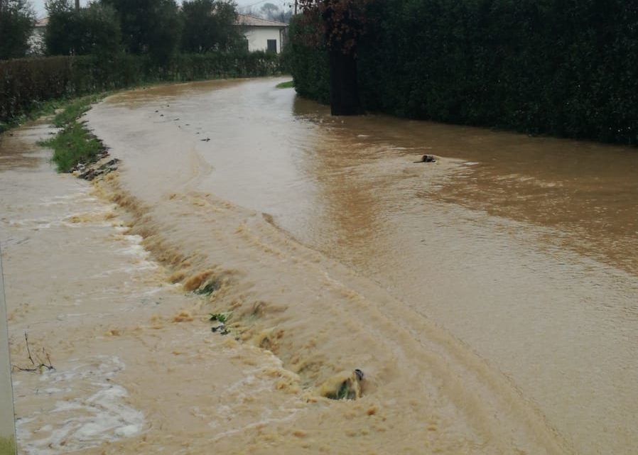 Maltempo, strade allagate a Pontecorvo