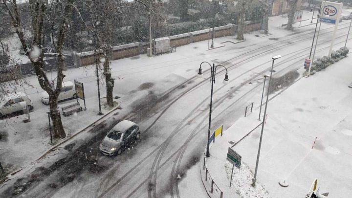 La neve imbianca la Ciociaria