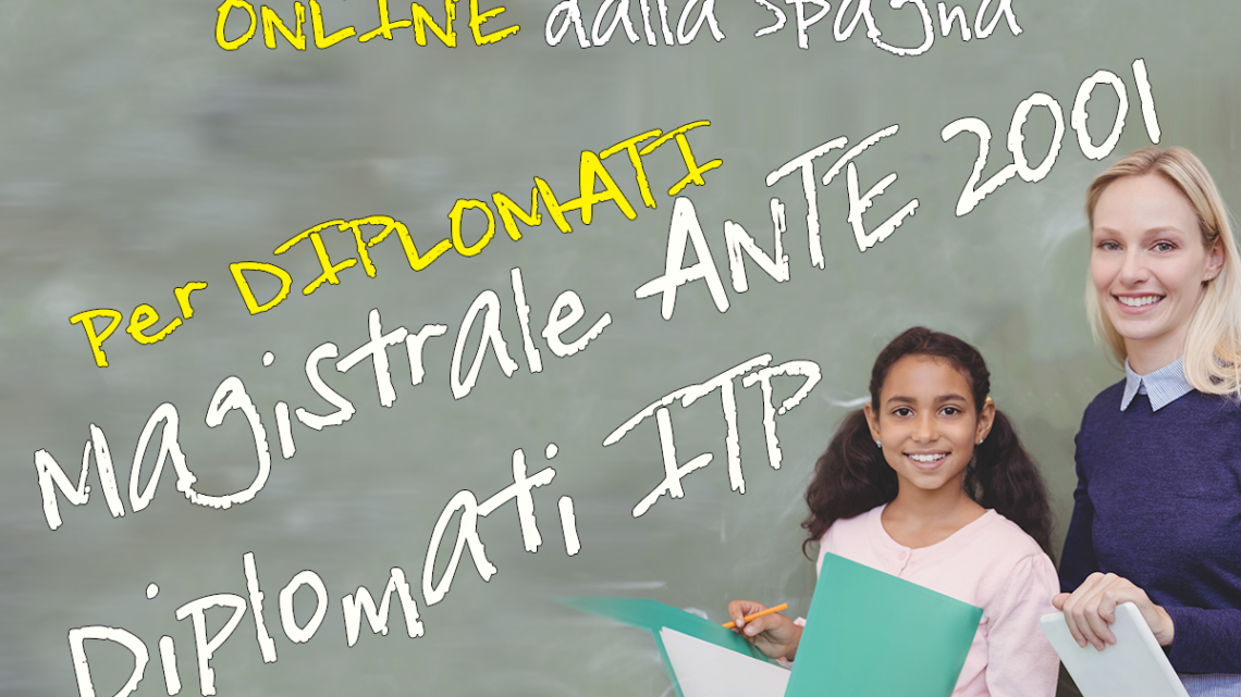 TFA Specializzazione sostegno ONLINE per Diplomati Magistrale ANTE 2001 e Diplomati ITP TFA Specializzazione sostegno ONLINE per Diplomati Magistrale ANTE 2001 e Diplomati ITP