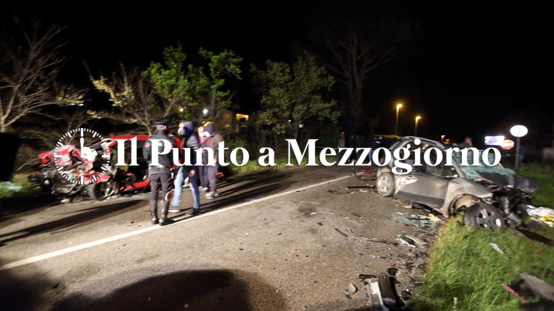 Tragedia di Pasqua sulla Casilina a San Vittore. Quattro morti per incidente stradale Tragedia di Pasqua sulla Casilina a San Vittore. Quattro morti per incidente stradale