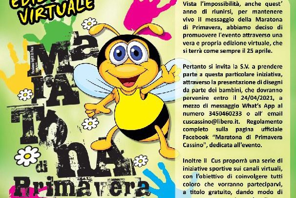 Cassino – Edizione virtuale della maratona di Primavera