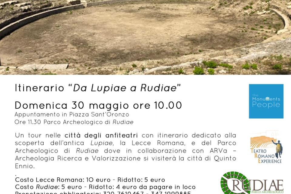 The Monuments People. Da Lupiae a Rudiae: il tour degli anfiteatri dedicato alla scoperta delle antiche città