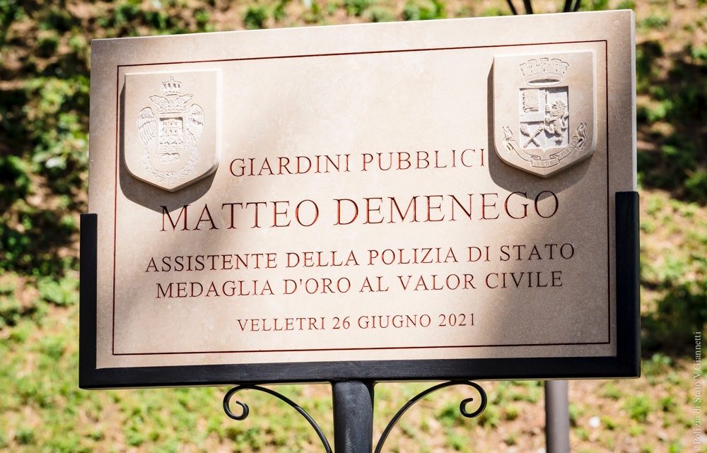 Velletri – Parco pubblico di via Marconi intitolato a Matteo Demenego Velletri – Parco pubblico di via Marconi intitolato a Matteo Demenego